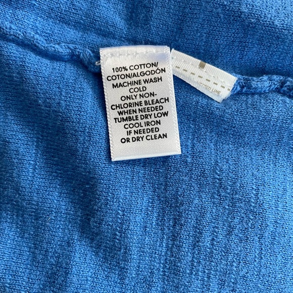 LOFT 3/4 Sleeve Blue Button Down Cardigan - XXS - Picture 4 of 9